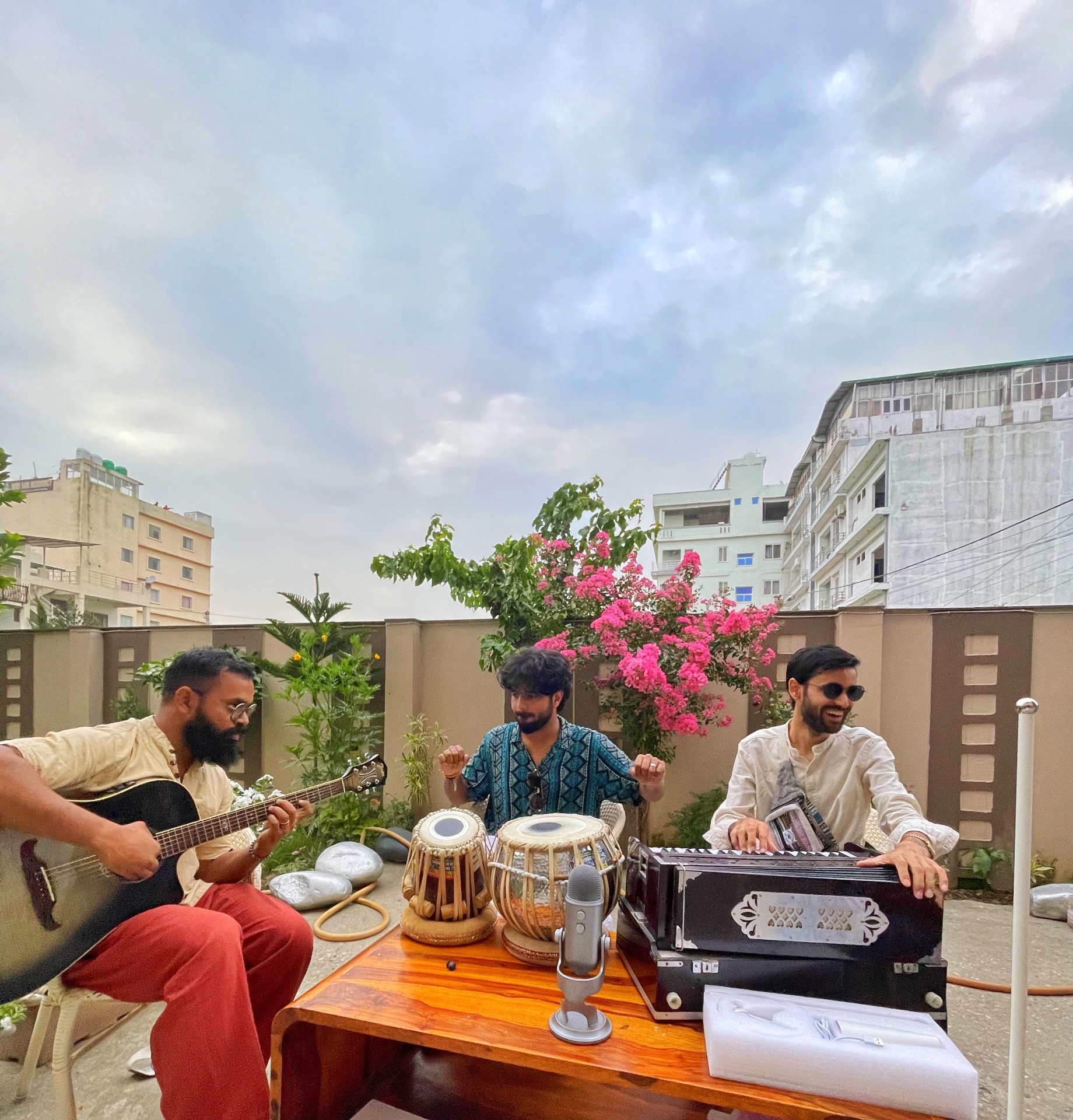 Trio session · Rishikesh