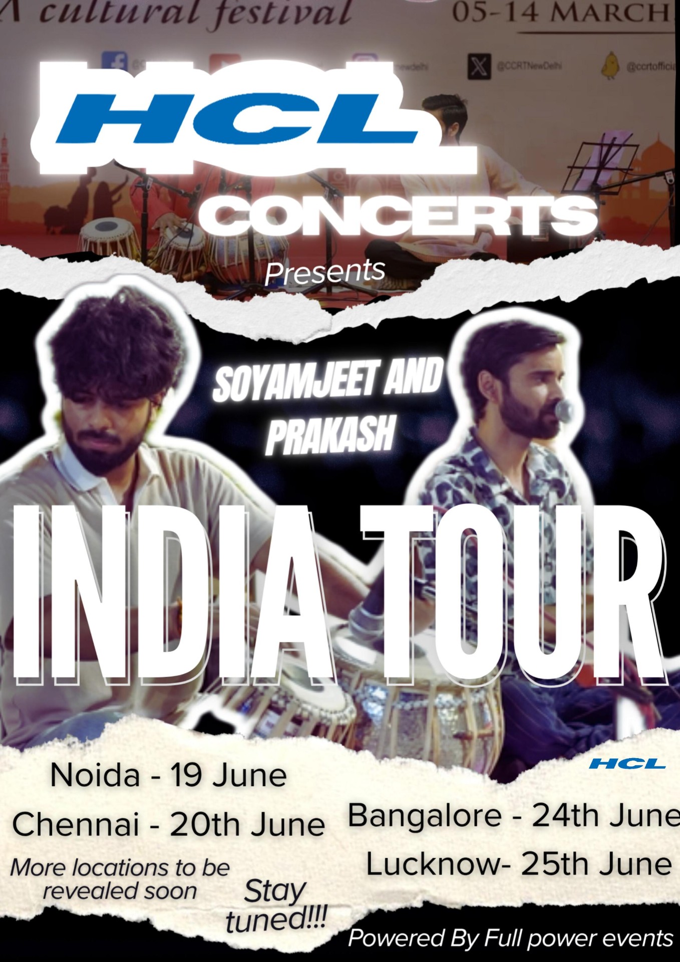 India Tour poster — Soyamjeet and Prakash